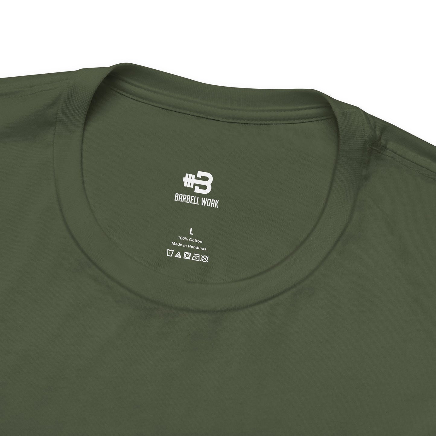 Short Sleeve T-shirt "Disciplined, Determined, Dedicated" Print