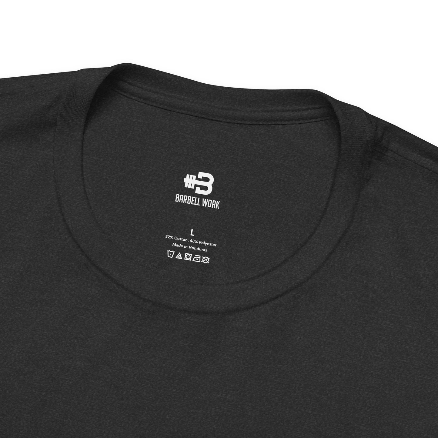 Short Sleeve T-shirt "Disciplined, Determined, Dedicated" Print