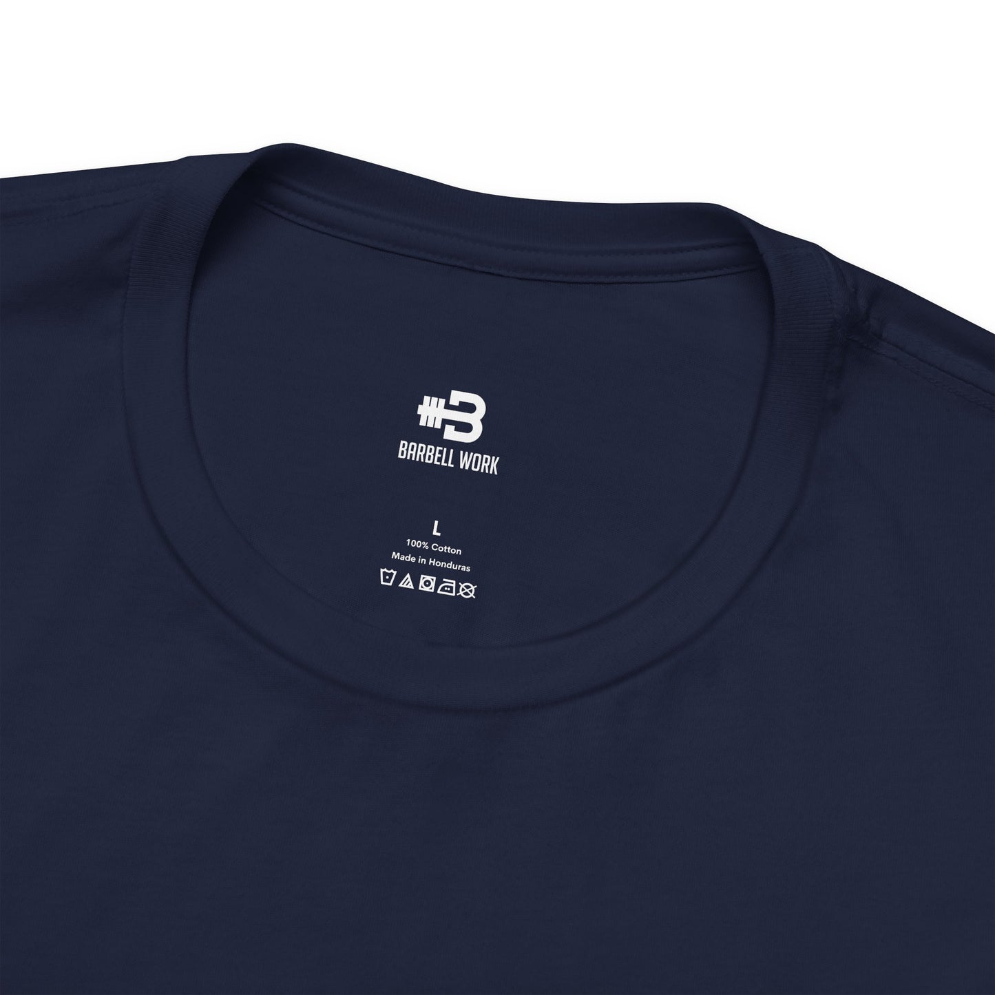 Short Sleeve T-shirt "Disciplined, Determined, Dedicated" Print