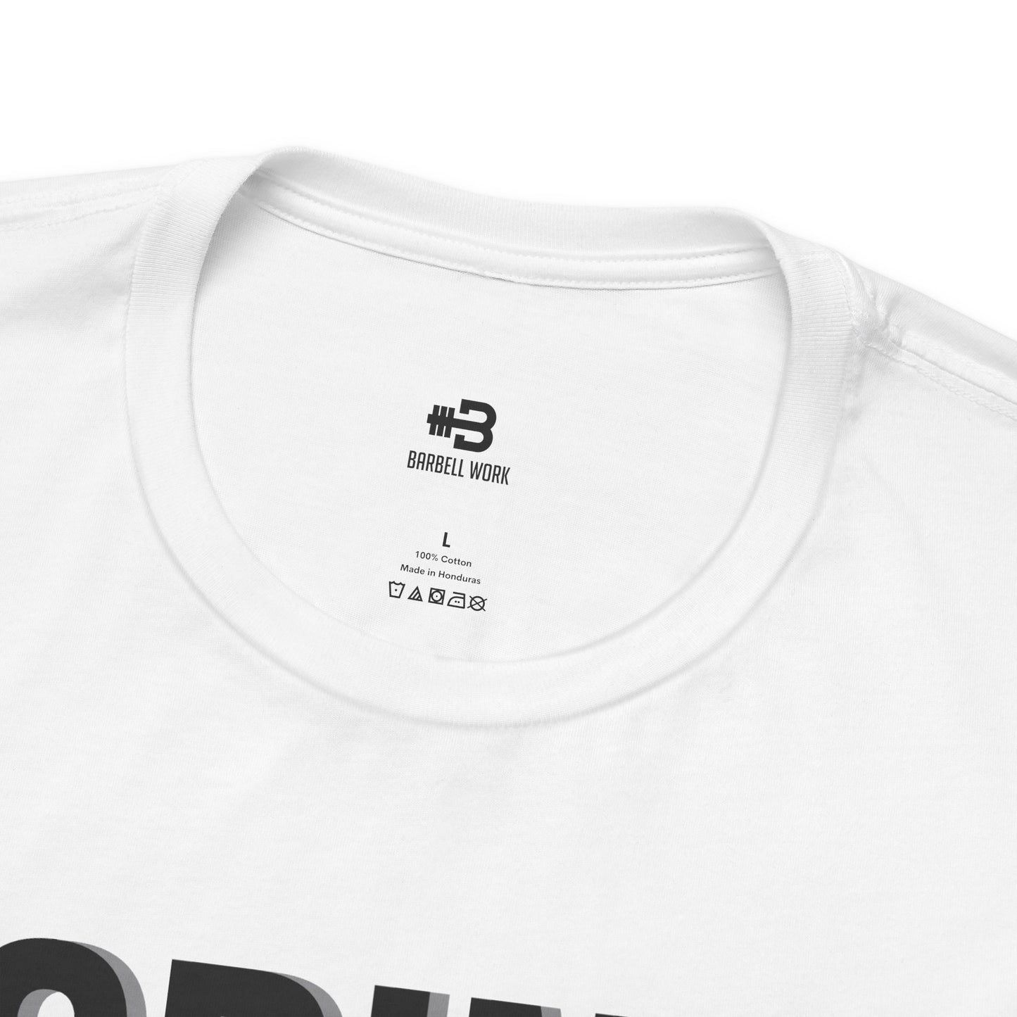 Short Sleeve T-shirt "Grind Now Shine Later" Print
