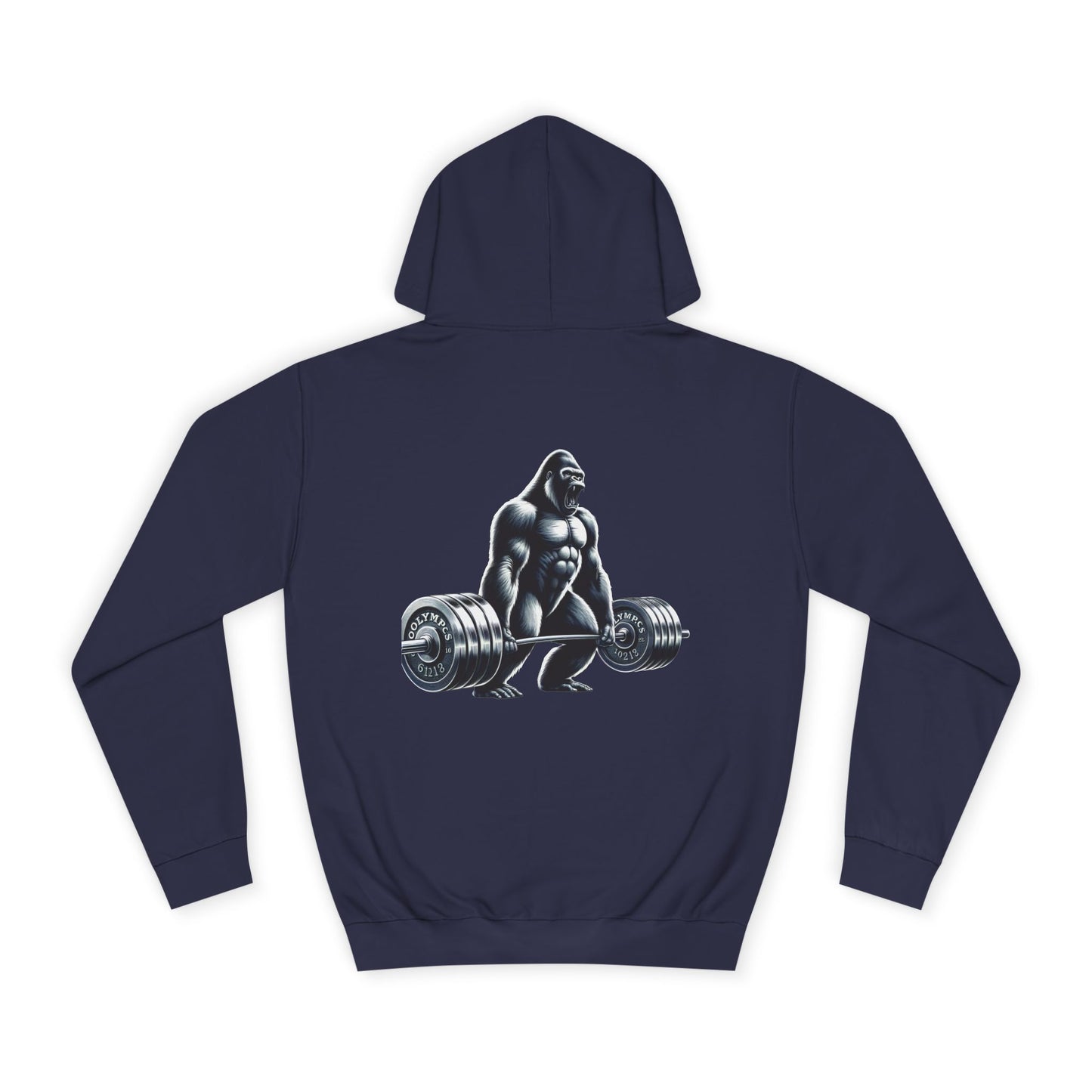 Sports Hoodie "Barbell Gorilla Print"