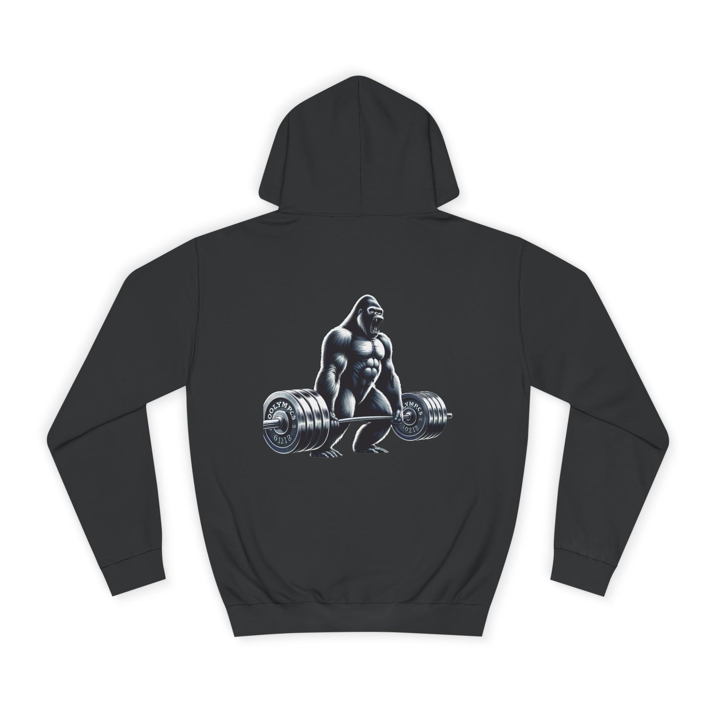 Sports Hoodie "Barbell Gorilla Print"