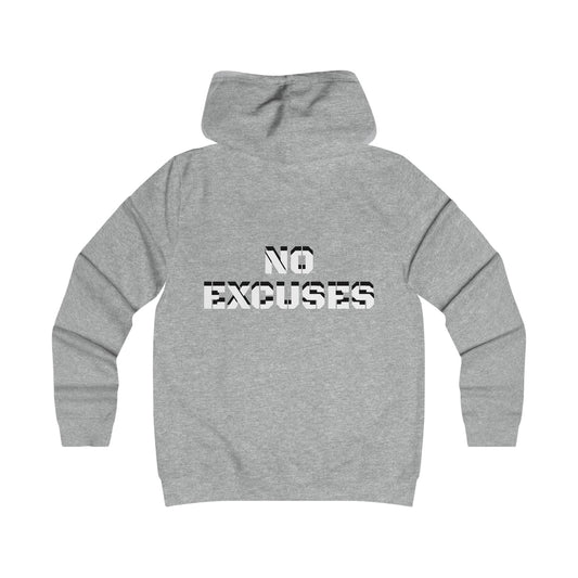 Sports Hoodie "No Excuses" Print