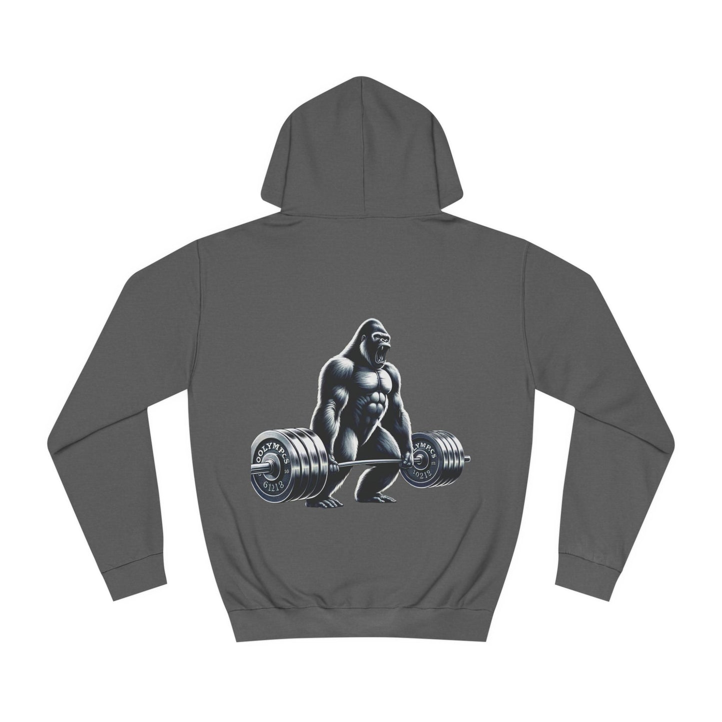 Sports Hoodie "Barbell Gorilla Print"