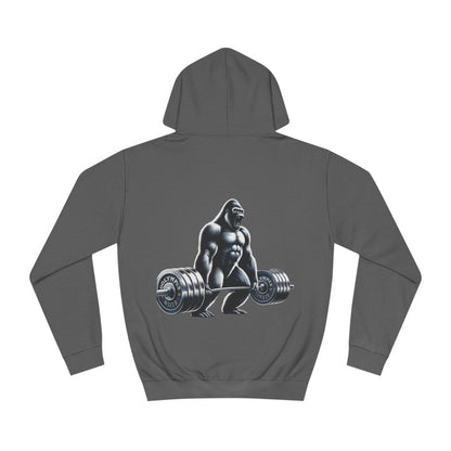 Sports Hoodie "Barbell Gorilla Print"