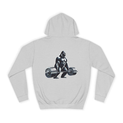 Sports Hoodie "Barbell Gorilla Print"