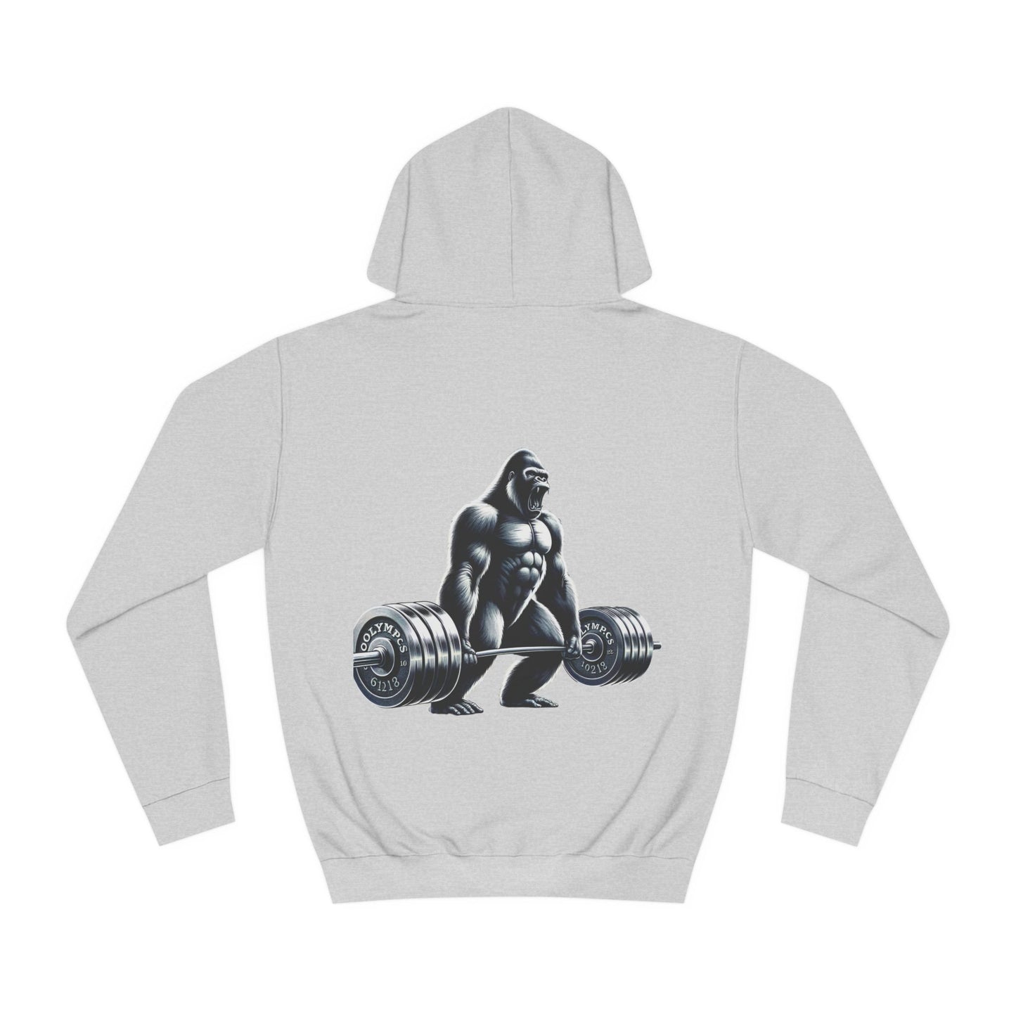 Sports Hoodie "Barbell Gorilla Print"