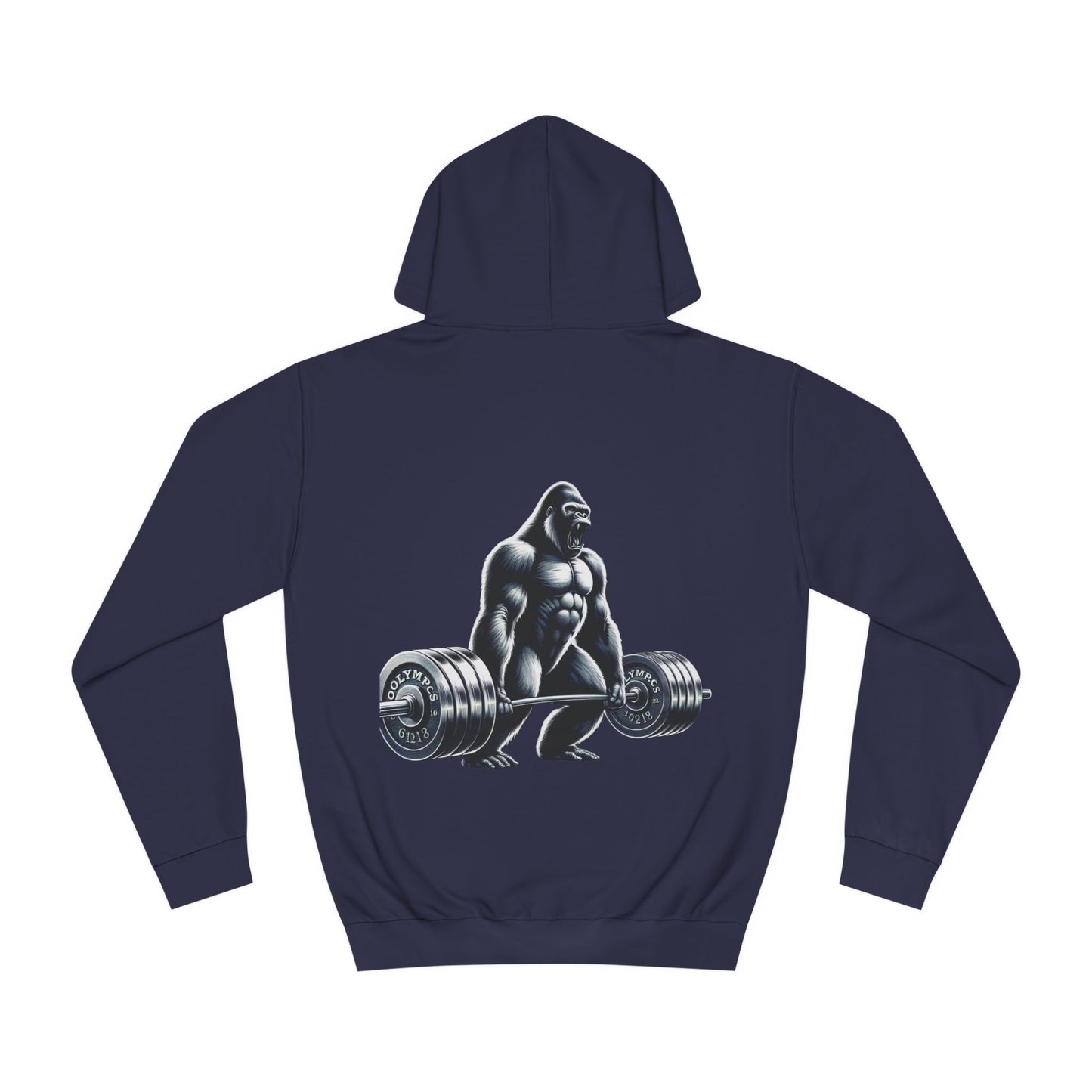 Sports Hoodie "Barbell Gorilla Print"